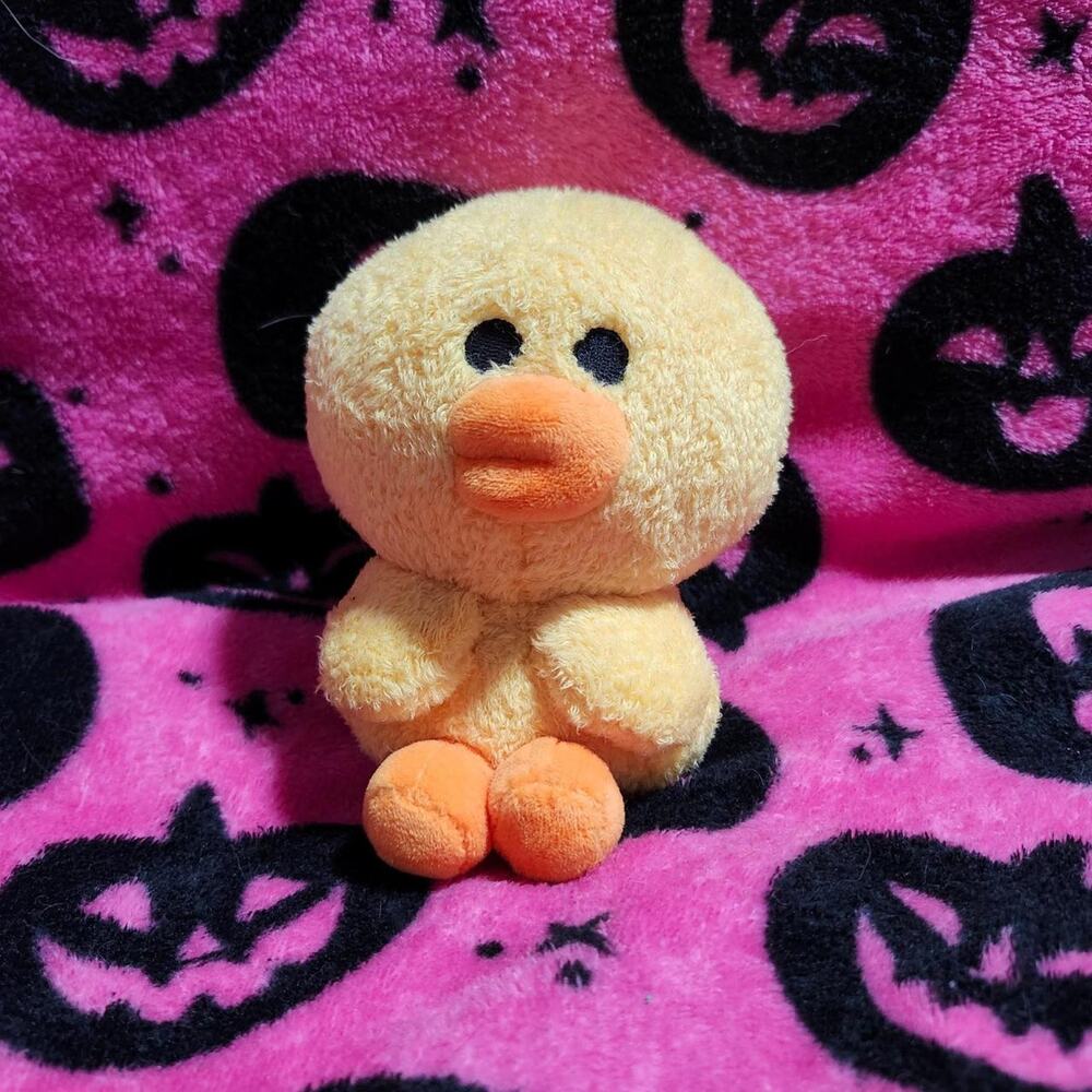Line Friends Brand Yellow and Orange Duck Plush